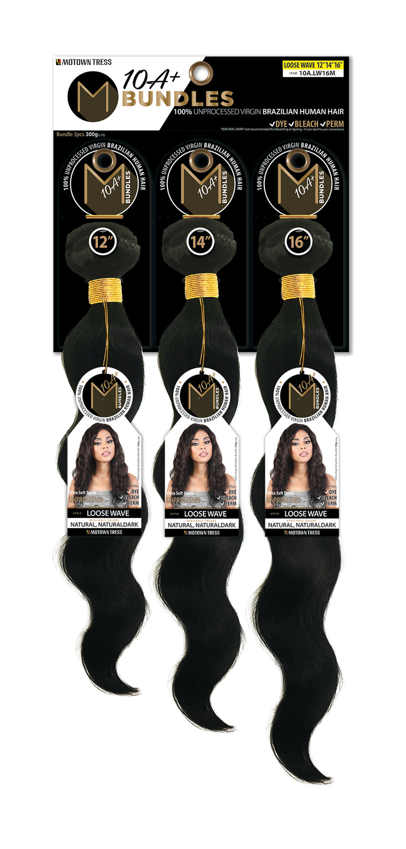 BLACK_3PACK BUNDLES LOOSE WAVE