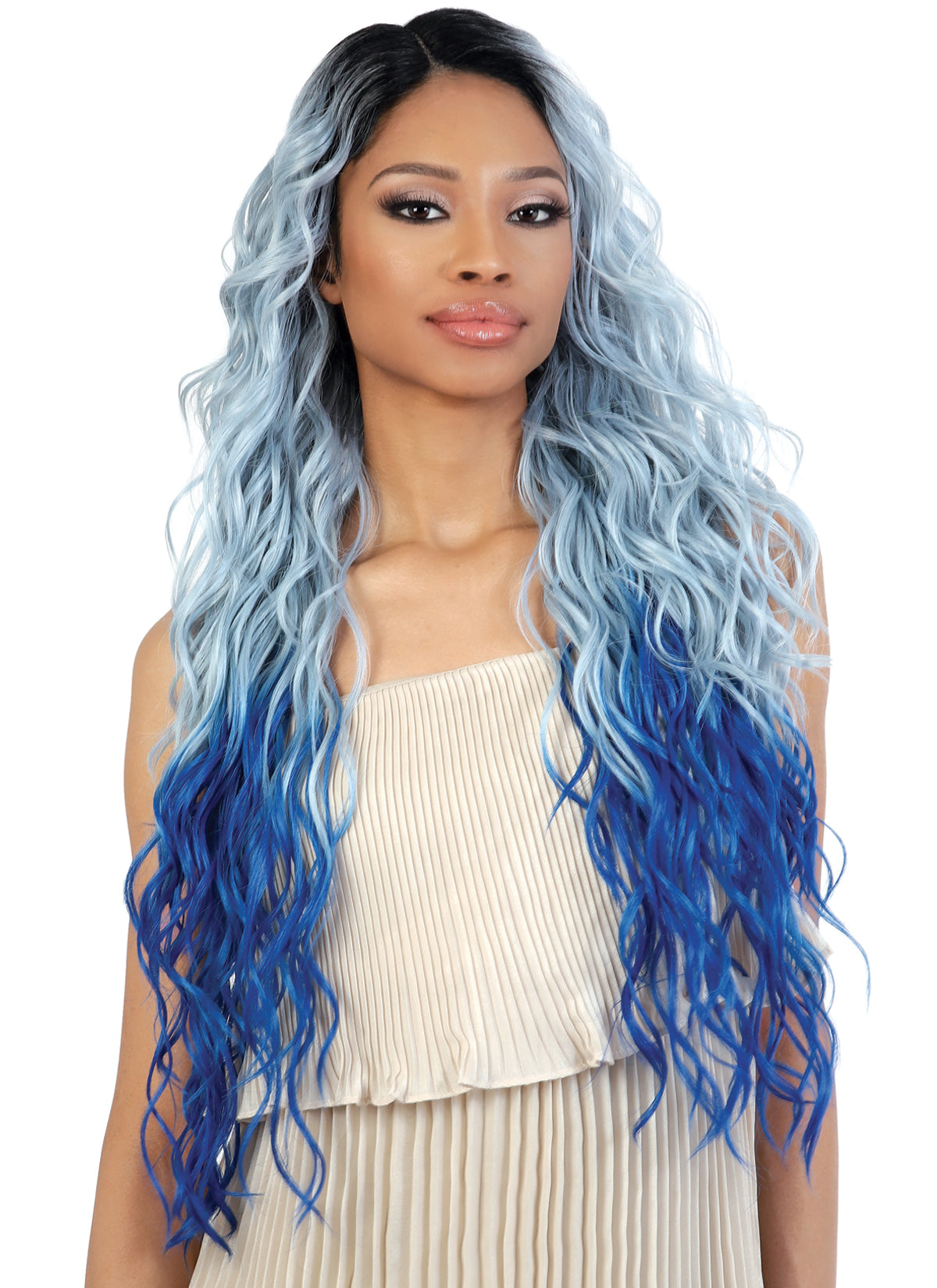 Blue velvet wig best sale